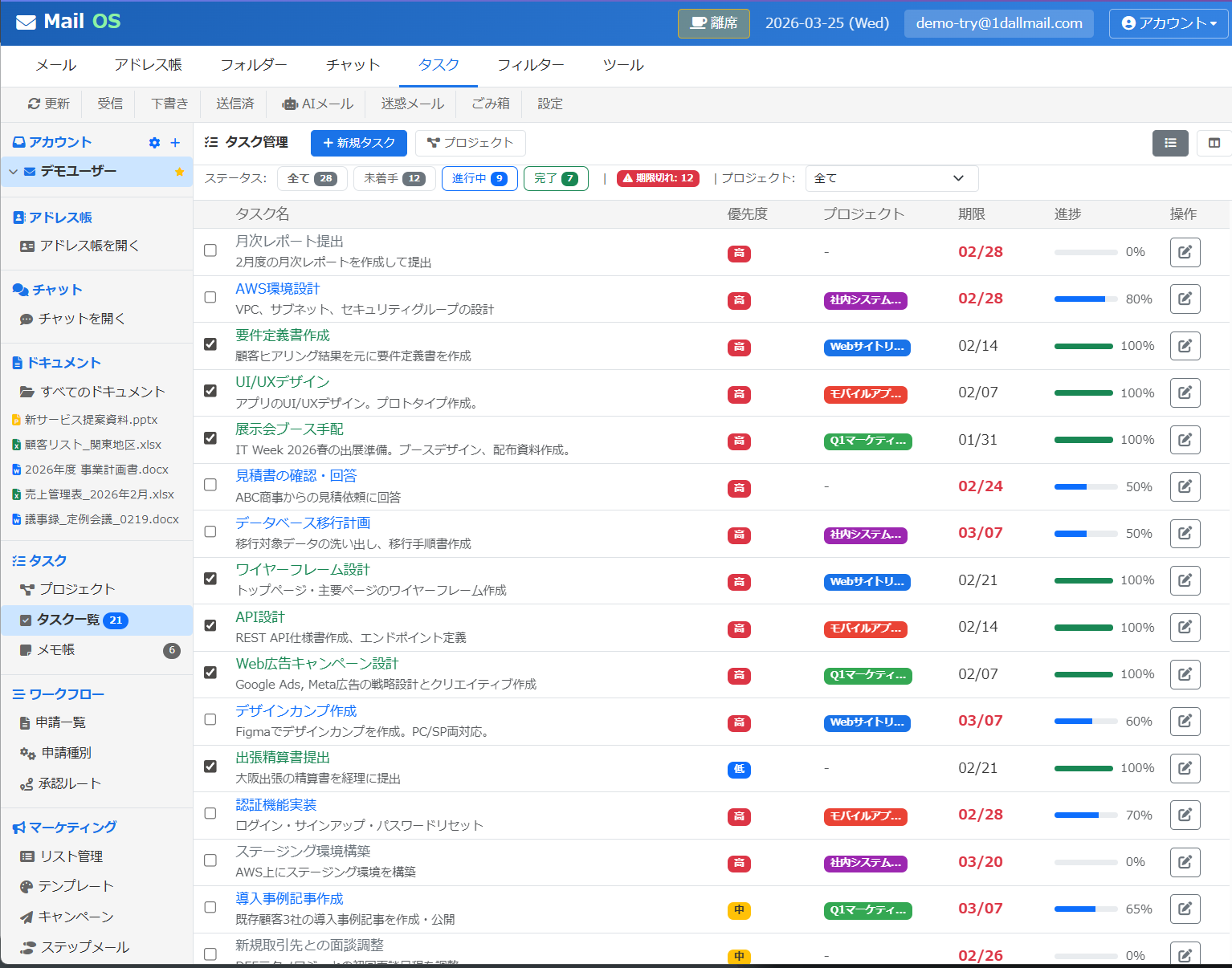 タスク管理